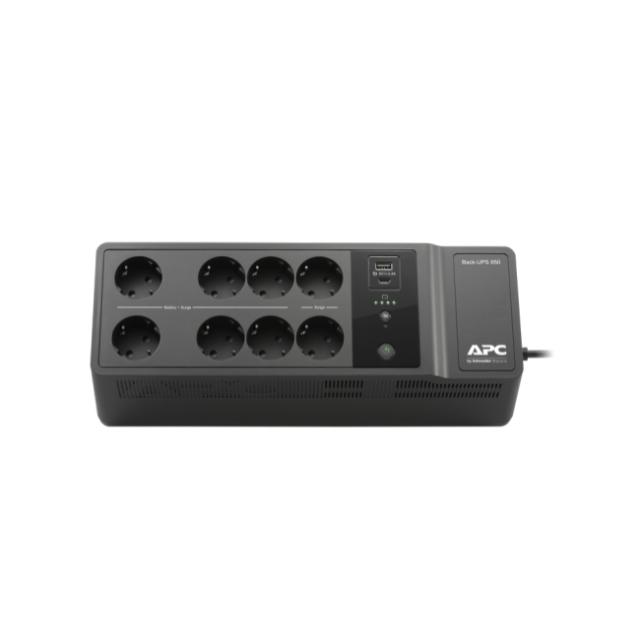 UPS APC BE850G2-GR, 850VA / 520W, 230V, USB Type-C и A портове за зареждане, Line Interactive, 