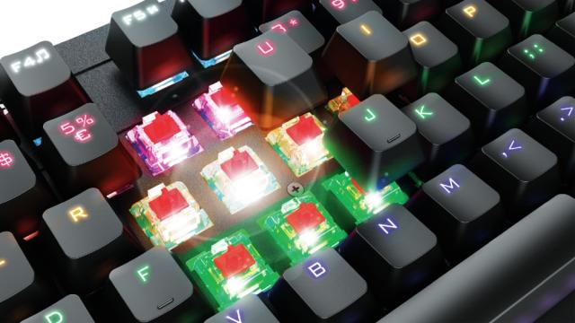 Клавиатура TRUST GXT 863 Mazz Mechanical Illuminated Keyboard US