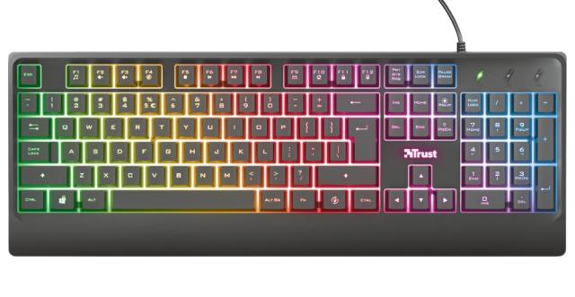 Клавиатура TRUST Ziva Gaming LED Keyboard US