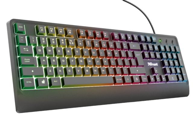 Клавиатура TRUST Ziva Gaming LED Keyboard US