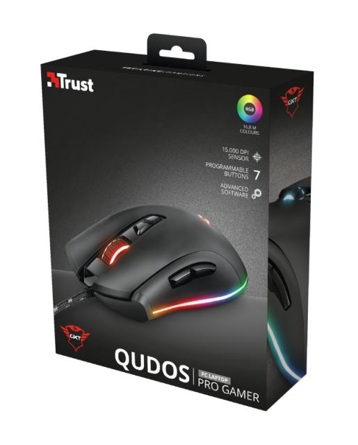 Мишка TRUST GXT 900 Qudos RGB Mouse