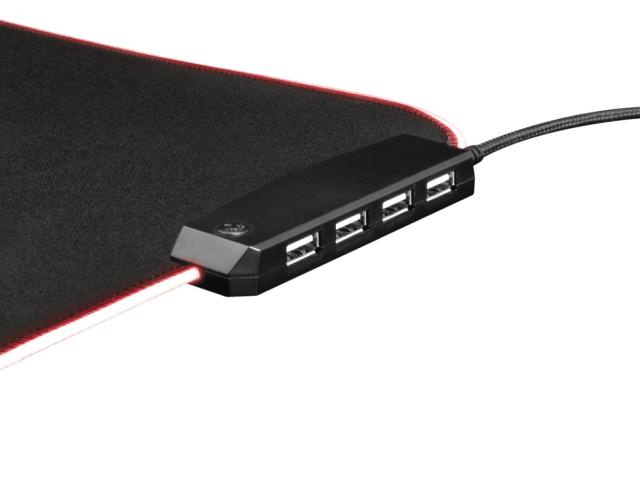 Подложка за мишка TRUST GXT 765 Glide-Flex XXL RGB Flexible Mouse Pad HUB