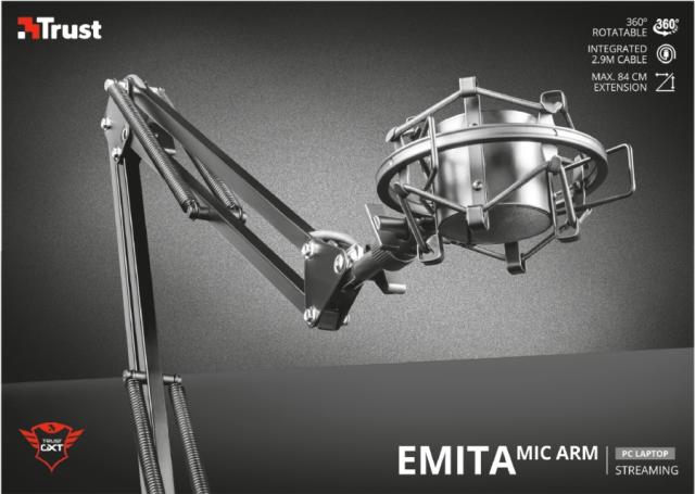 Стойка TRUST GXT 253 Emita Microphone Arm
