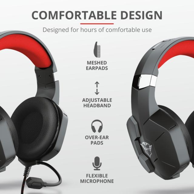 Слушалки TRUST GXT 323 Carus Gaming Headset