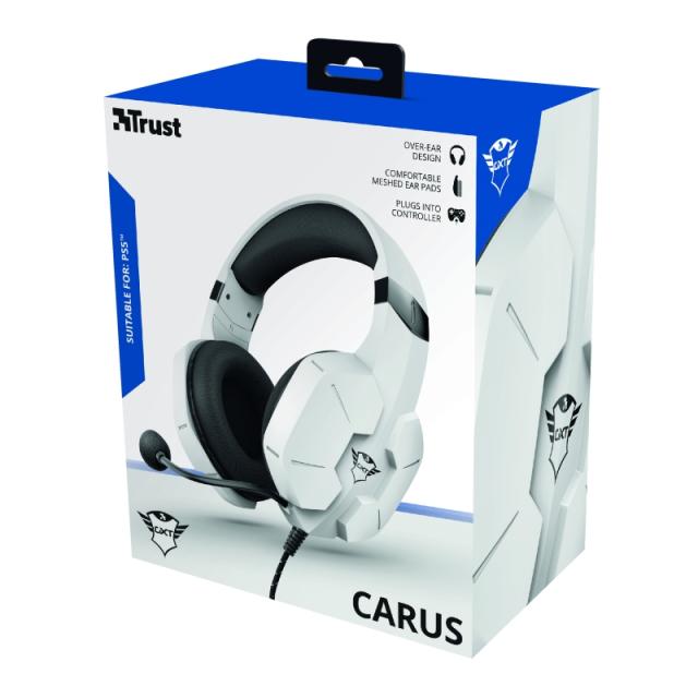 Слушалки TRUST GXT 323W Carus Gaming Headset PS5