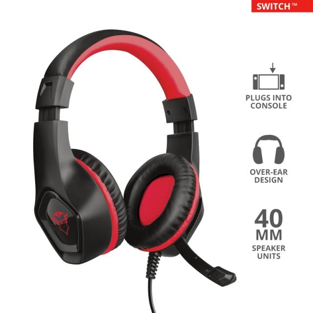 Слушалки TRUST GXT 404R Rana Gaming Headset for Nintendo Switch