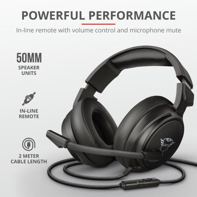 Слушалки TRUST GXT 433 Pylo Multiplatform Gaming Headset