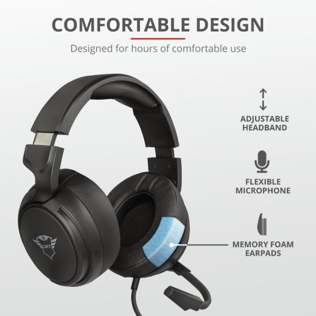 Слушалки TRUST GXT 433 Pylo Multiplatform Gaming Headset