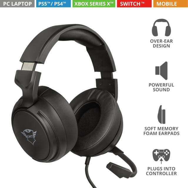 Слушалки TRUST GXT 433 Pylo Multiplatform Gaming Headset
