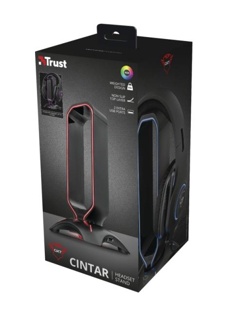 Стойка TRUST GXT 265 Cintar RGB Headset Stand