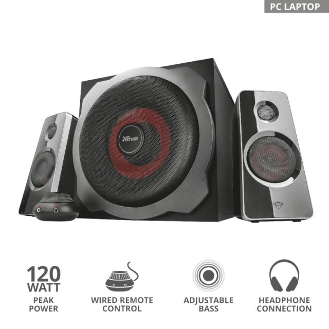 Аудио система TRUST GXT 38 Tytan 2.1 Subwoofer Speaker Set