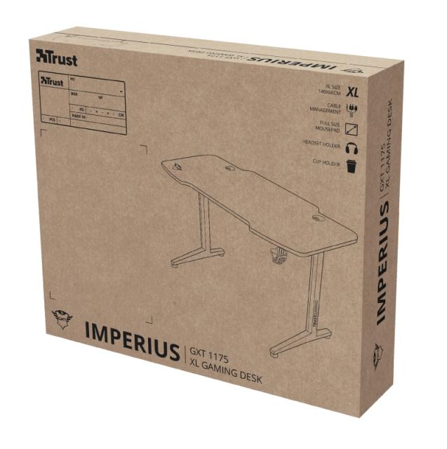 Бюро TRUST GXT 1175 Imperius XL Gaming Desk