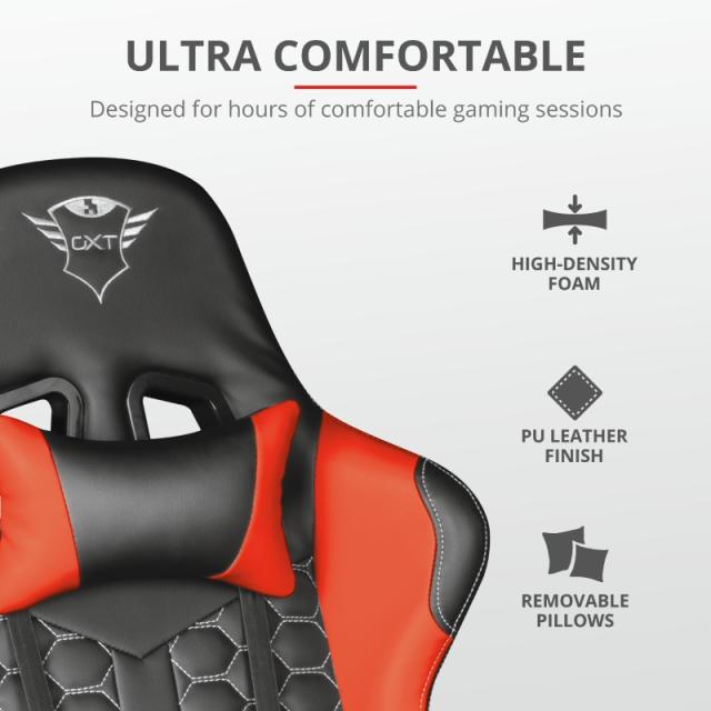 Стол TRUST GXT 708R Resto Gaming Chair Red