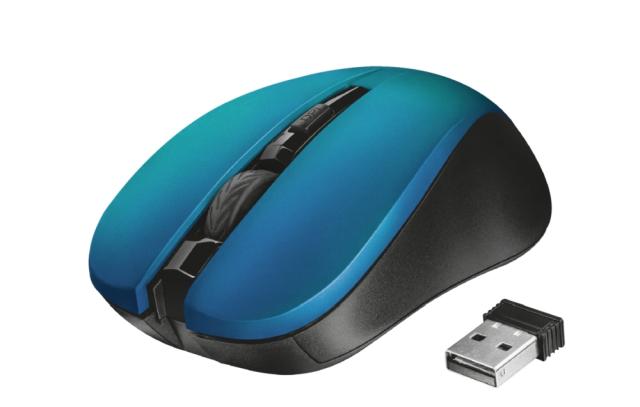 Мишка TRUST Mydo Silent Wireless, син