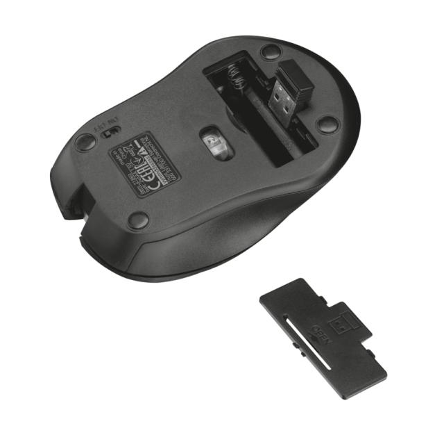 Мишка TRUST Mydo Silent Wireless Mouse BLK