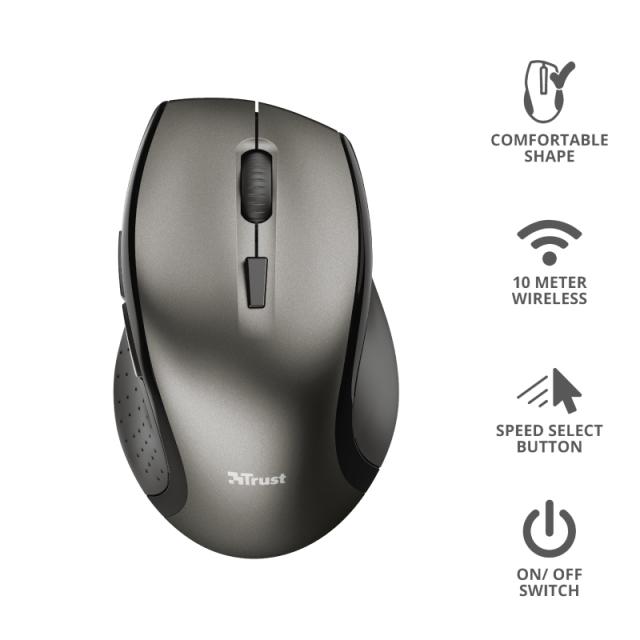 Мишка TRUST Kuza Wireless Ergonomic Mouse