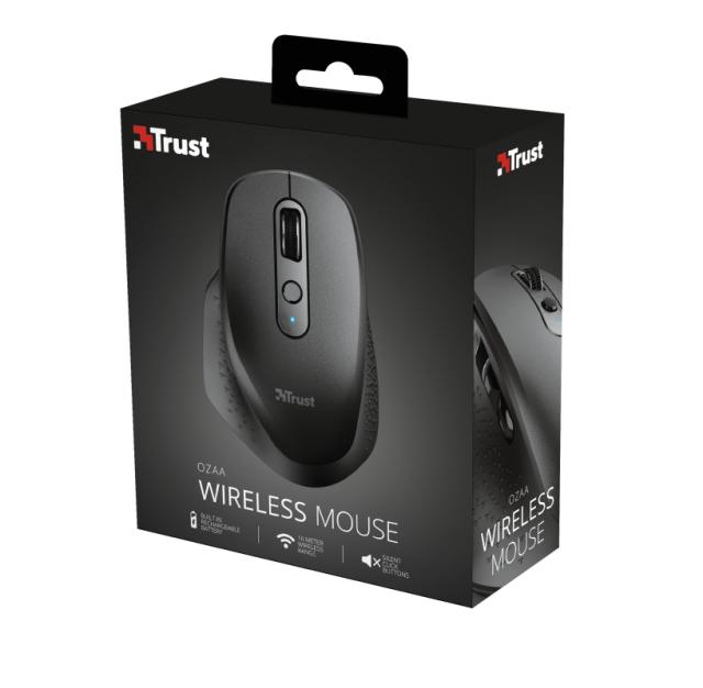 Мишка Trust Ozaa, оптична (2400 dpi), черна