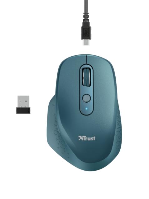 Мишка TRUST Ozaa Wireless Rechargeable Mouse Blue