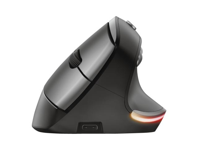 Мишка TRUST Bayo Wireless, вертикална, черен