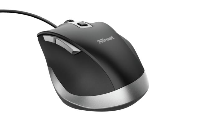 Мишка Trust Fyda, оптична, USB, черна