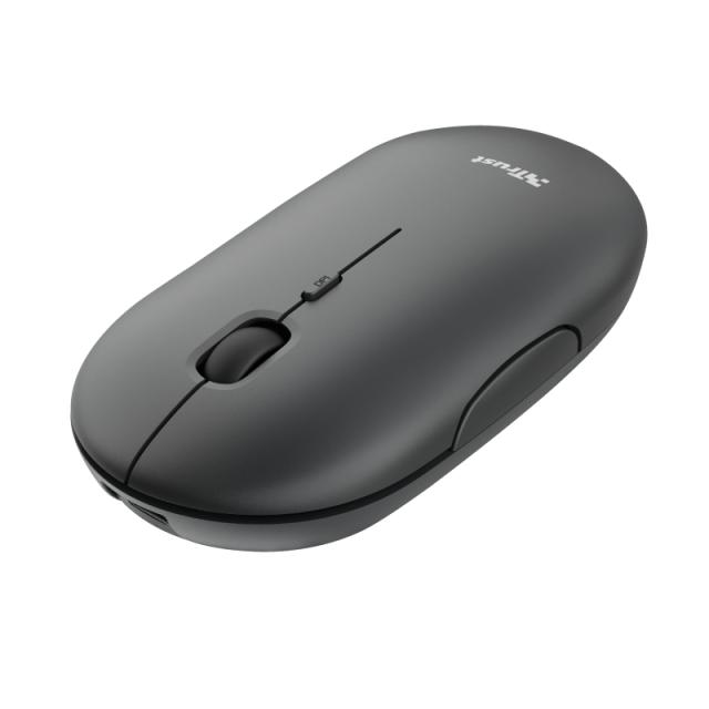 Мишка TRUST Puck Bluetooth/Wireless, Rechargeable, черен