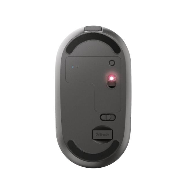 Мишка TRUST Puck Bluetooth/Wireless, Rechargeable, черен