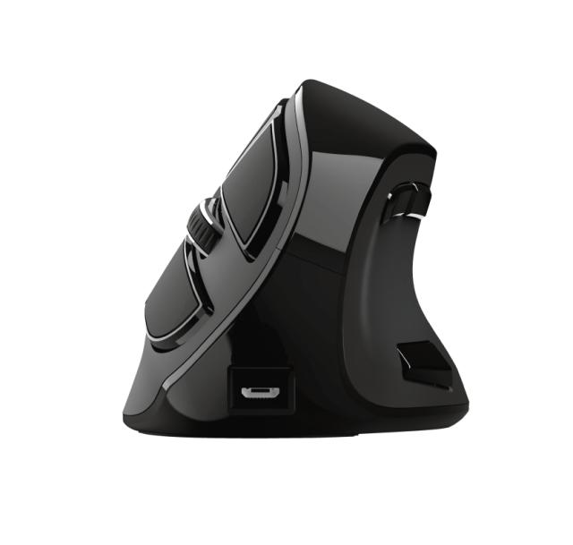 Мишка TRUST Voxx Ergonomic Wireless, черен