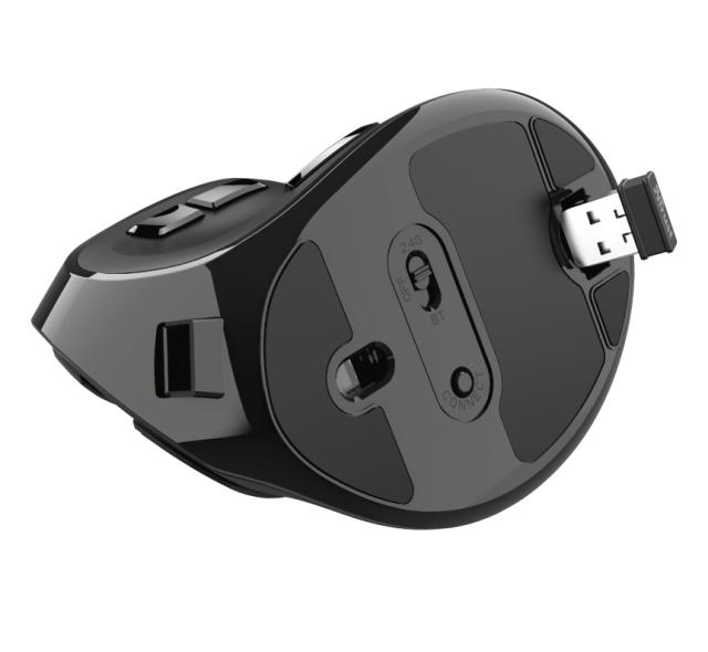 Мишка TRUST Voxx Ergonomic Wireless, черен