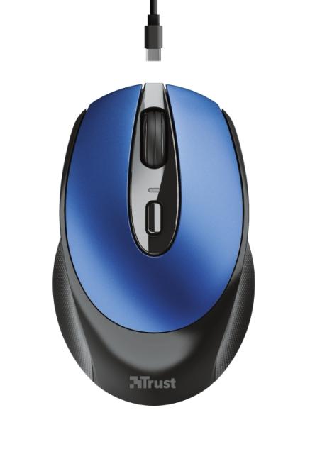 Мишка TRUST Zaya Wireless, син