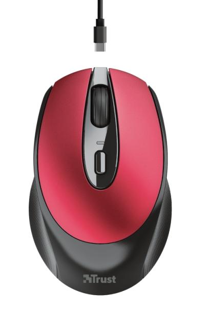Мишка TRUST Zaya Wireless Rechargeable Mouse Red