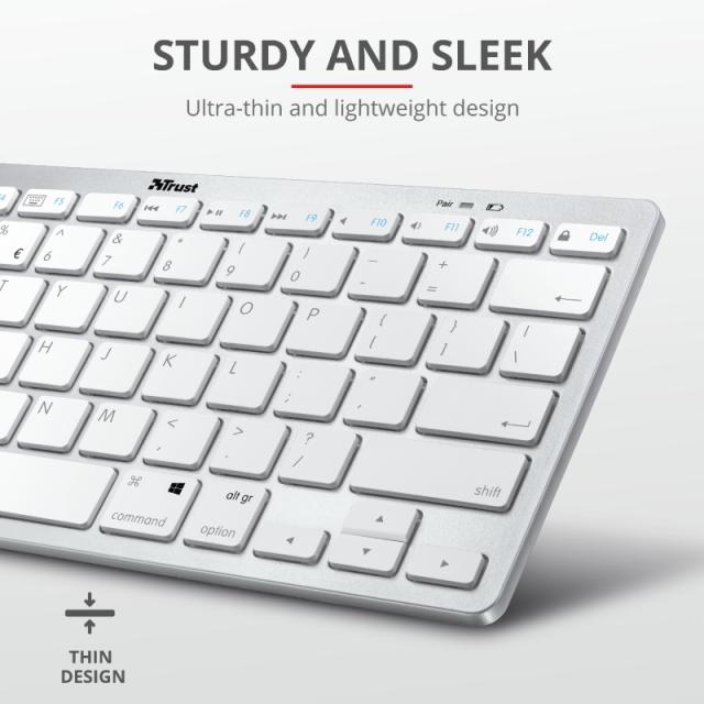Клавиатура TRUST Nado Wireless Bluetooth Keyboard