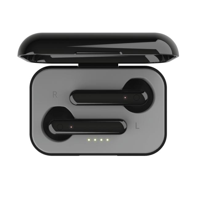 Слушалки Trust Primo Touch Bluetooth, микрофон, с кутия за зареждане, Черен