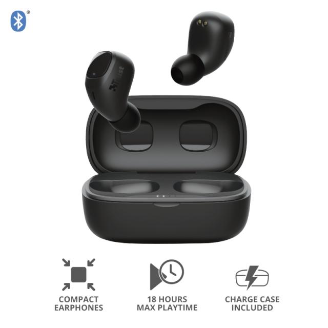 Слушалки TRUST Nika Compact Bluetooth Earphones Black