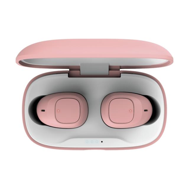 Слушалки TRUST Nika Compact, безжични, Bluetooth, микрофон, Розови