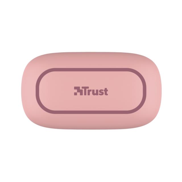 Слушалки TRUST Nika Compact, безжични, Bluetooth, микрофон, Розови