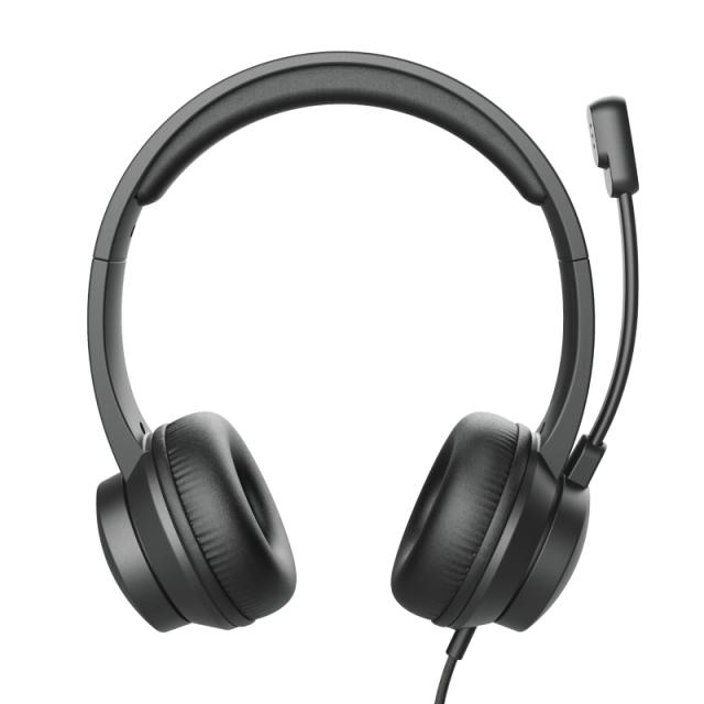 Слушалки Trust Rydo, микрофон, USB, Черни
