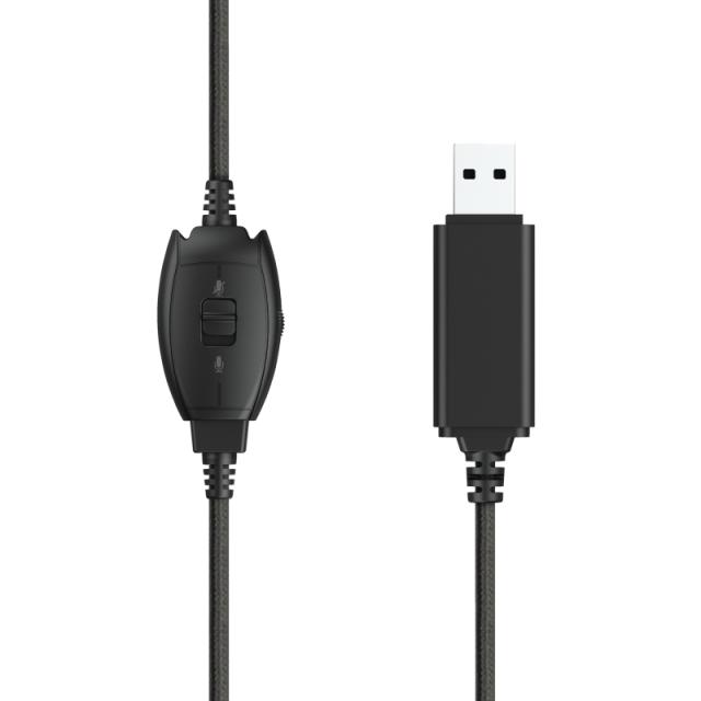 Слушалки Trust Rydo, микрофон, USB, Черни