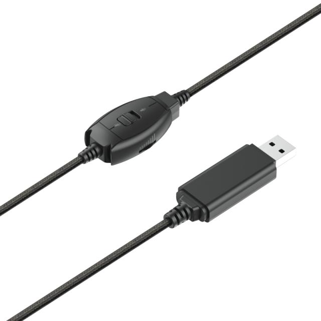 Слушалки Trust Rydo, микрофон, USB, Черни
