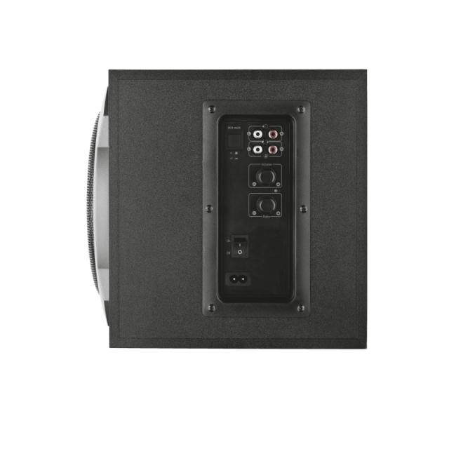Тонколони TRUST Tytan, 2.1, 60W, 3.5мм жак, черни, жично дистанционно
