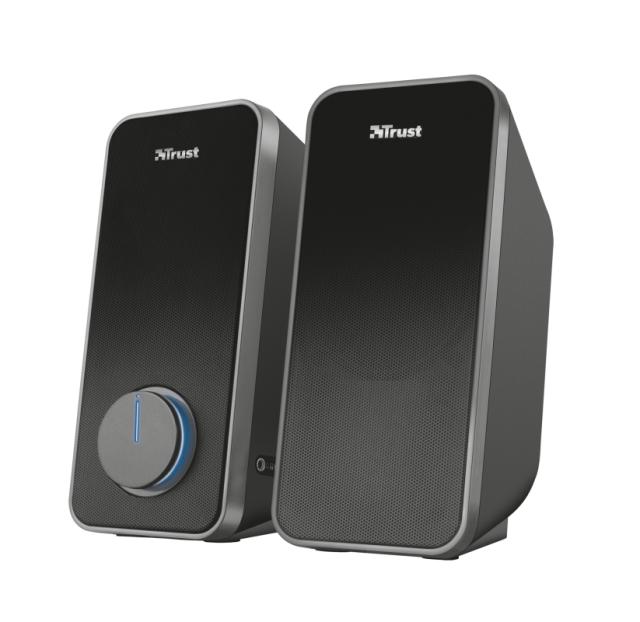 Тонколони Trust Arys, 2.0, 14W, USB, черни