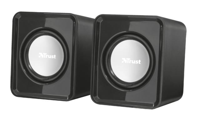 Тонколони TRUST Leto Speaker Set, 2.0, 3W, USB, черни