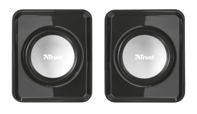 Тонколони TRUST Leto Speaker Set, 2.0, 3W, USB, черни