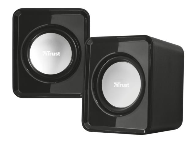 Тонколони TRUST Leto Speaker Set, 2.0, 3W, USB, черни