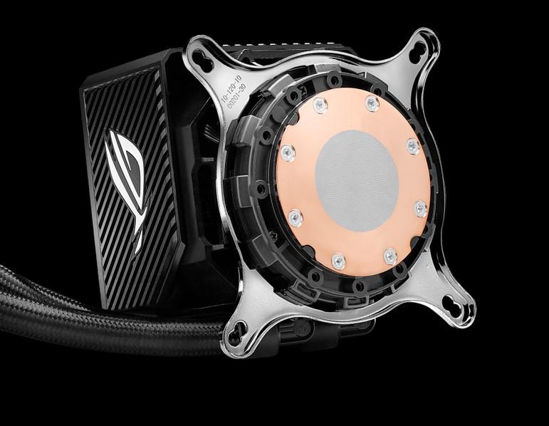ASUS ROG Ryujin II 360 all-in-one liquid CPU cooler with 3.5inch LCD embedded pump fan and 3xROG 120mm ARGB radiator fans 90RC00B1-M0UAY0