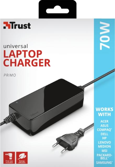 Адаптер TRUST Primo Laptop Charger 19V-70W