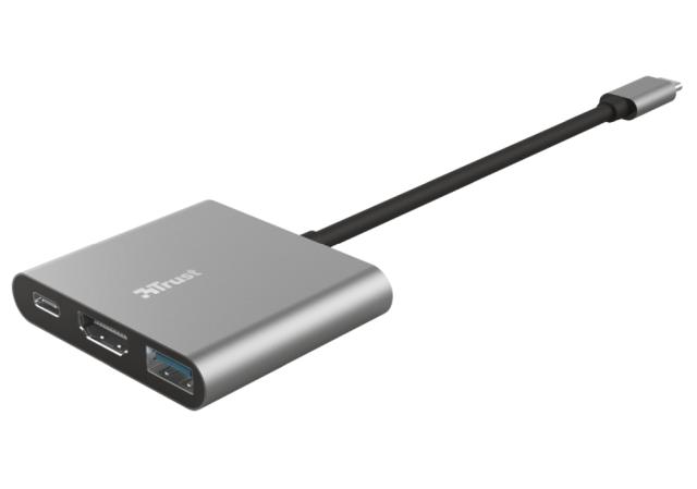 Адаптер TRUST Dalyx 3-IN-1 USB-C Adapter