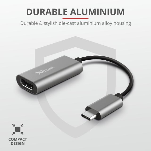 Адаптер TRUST Dalyx USB-C HDMI Adapter