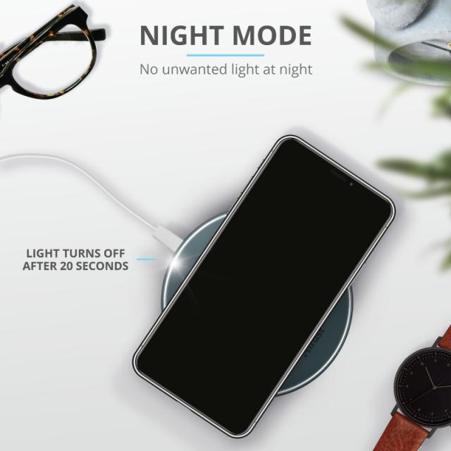 Зарядно устройство TRUST Qylo Fast Wireless Charging Pad Blue