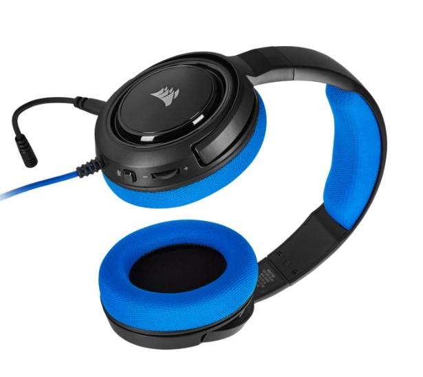  Слушалки CORSAIR CA-9011196-EU Stereo Gaming Headset HS35 Blue EU CA-9011196-EU