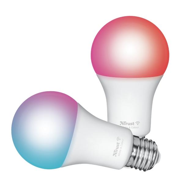 Крушка TRUST Smart WiFi RGB LED Bulb E27 Duo Pack